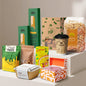 Custom food and beverage packaging boxes, pouches, and takeaway containers