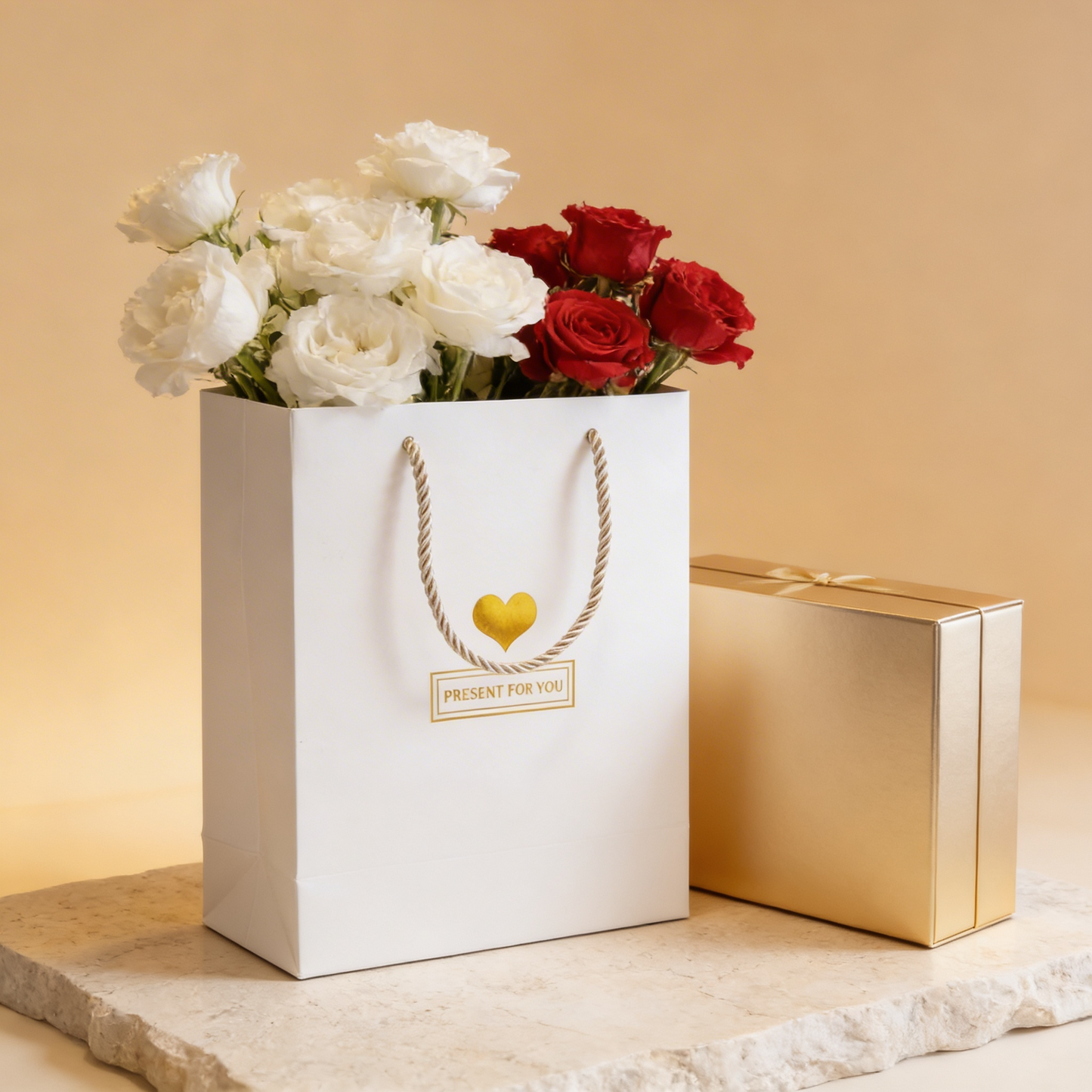 White “Thank You” Gift Bag