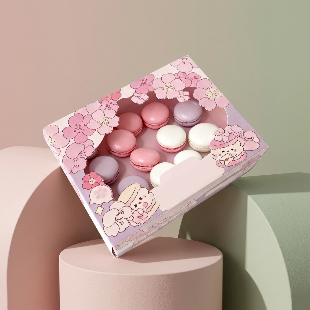 Macaron Cake Box