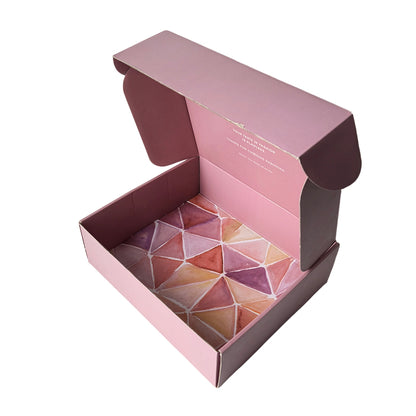 Pink Corrugated Paper Mailer Box